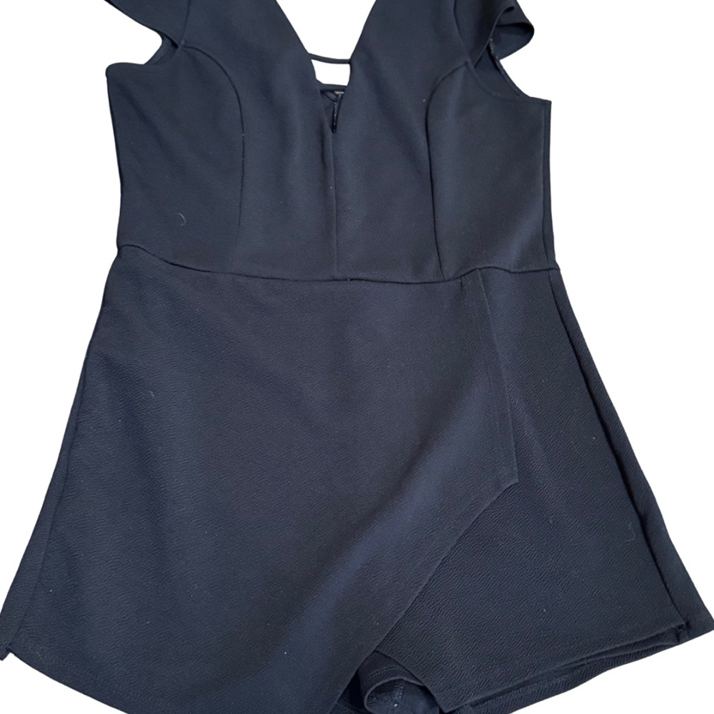 Charlotte Russe Black Romper Womens XL Y2K Made‎ USA Sleeveless Night Out